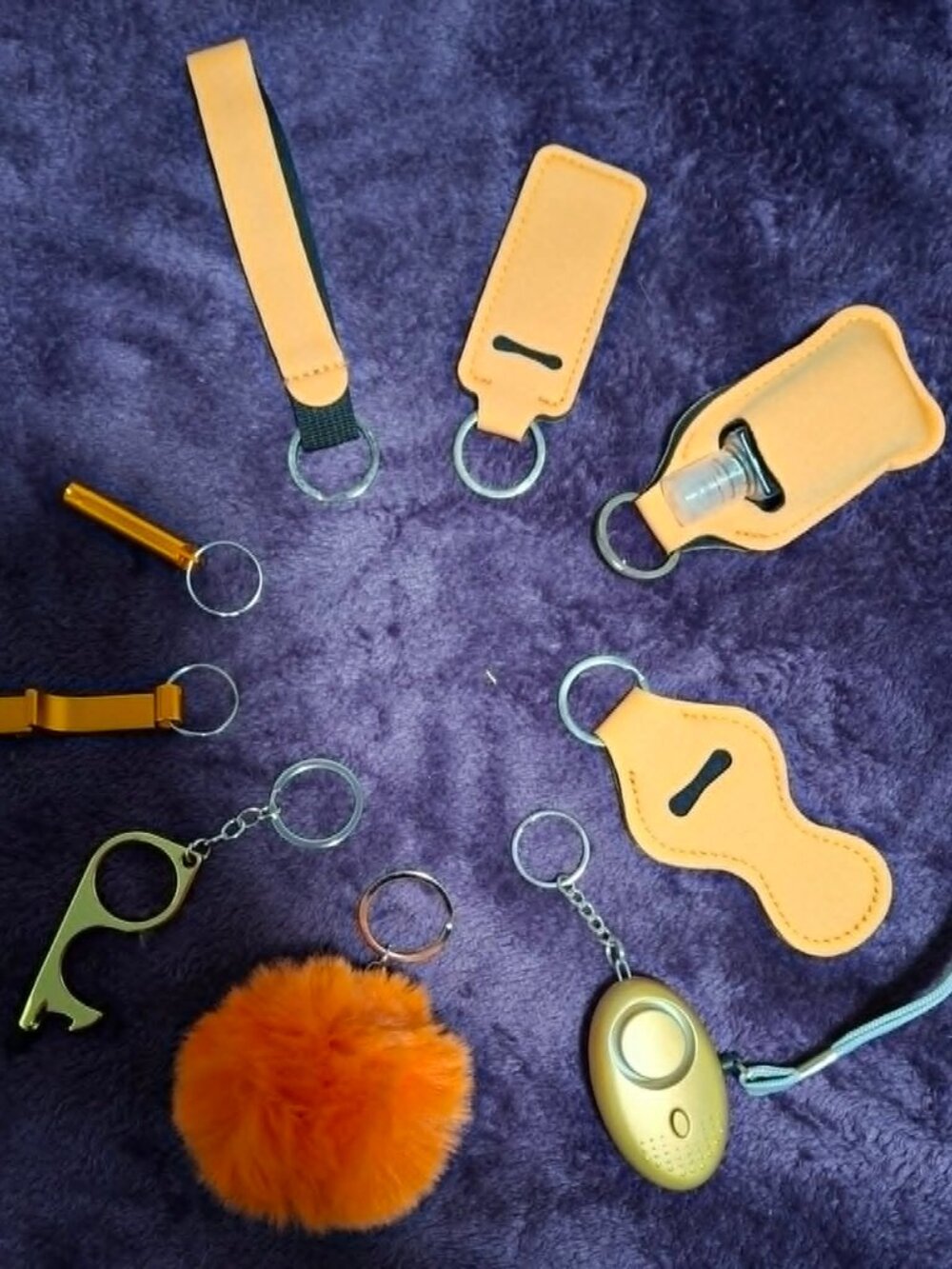 NWOT Orange Colored Safety Keychain w/Alarm